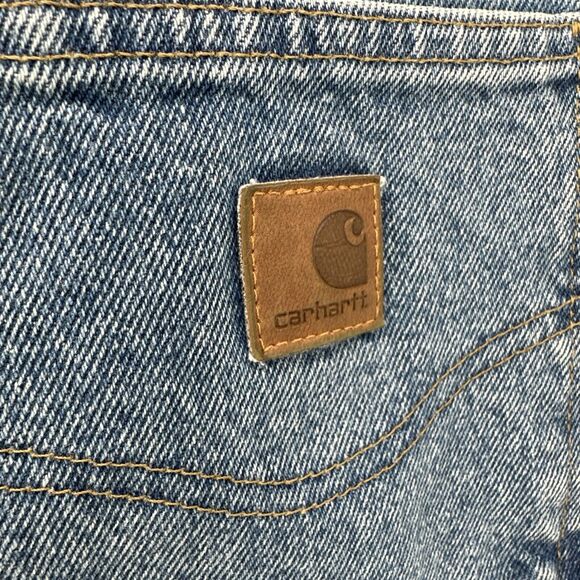 Carhartt Jeans Mens 42x30 (42x29 ACTUAL) Blue Denim Straight Leg Traditional Fit - Picture 6 of 7